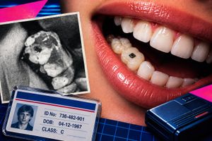 En 1985 podías llevar tu identificación pegada a un diente